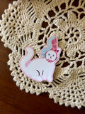 White Cat in a Princess Hennin Hat